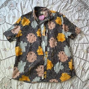 Civil Society patterned button up shirt